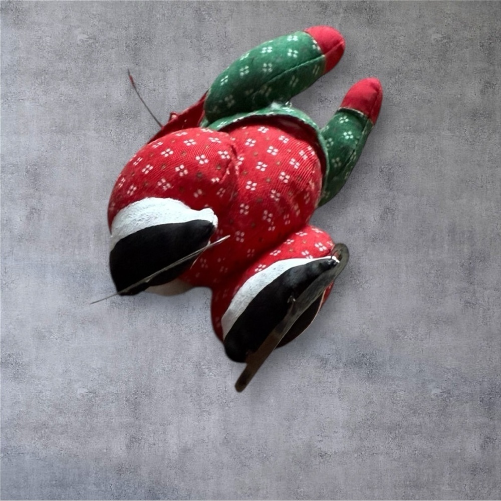 Vintage Fabric Ice Skate Rabbit Ornament - House of Hatten - Made in Philippines - Picture 6 of 7